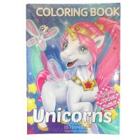 Boyama Kitabı Stickerlı Unicorn Model