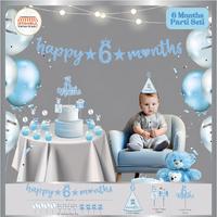6 Months Parti Seti Mavi Renk