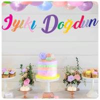 İyi ki Doğdun Kaligrafi Banner Renkli 