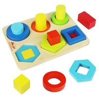 Ahşap Geometri Blok Yerleştirme 6 Renk