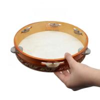 Ahşap Zilli Deri Tef 32 cm