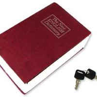 Book Safe Kitap Görünümlü Gizli Kasa Küçük Boy