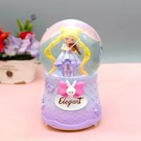 Elegant Kız Kar Küresi Işıklı Motorlu Büyük Boy