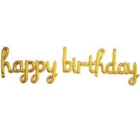 Happy Birtday El Yazılı Folyo Balon Set