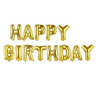 Happy Birthday Folyo Balon Seti Gold