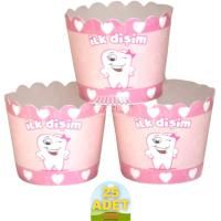 İlk Dişim Model Pembe Kek Kapsülü 