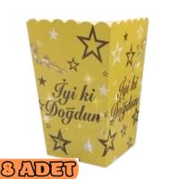 İyi Ki Doğdun Mısır Cips Kutusu Gold 