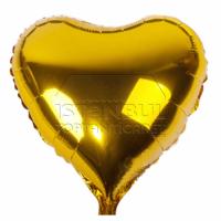 Kalp Folyo Balon Gold Renk 18 İNC