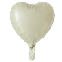 Kalp Folyo Balon Krem Renk 18 İNC