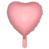 Kalp Folyo Balon Makaron Pembe 18 İNC