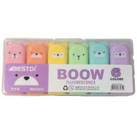 Kedi Model Fosforlu Kalem 6 Lı Set