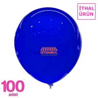 Koyu Mavi Renk Toptan Balon 100 Adet