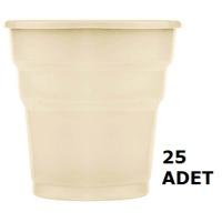 Krem Renk Plastik Bardak