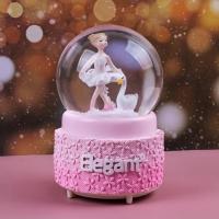 Kuğulu Balerin Model Kar Küresi Püskürtmeli Büyük Boy
