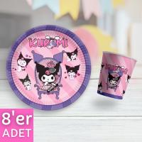Kuromi Tabak Bardak Seti 8 Adet