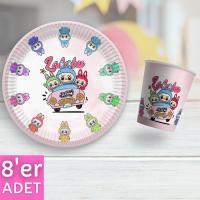 Labubu Tabak Bardak Seti 8 Adet