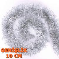 Lüks Sim Süs Boyunluk 10 cm Gümüş 