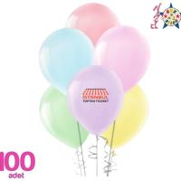 Makaron Balon Soft Karışık Renk
