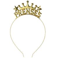 Metal Prenses Taç Gold