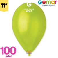 Metalik Balon Açık Yeşil Renk Gemar