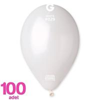 Metalik Balon Beyaz Gemar