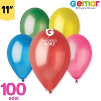 Metalik Balon Karışık Renk Gemar