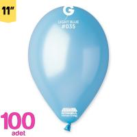 Metalik Balon Mavi Renk Gemar
