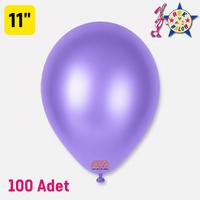 Metalik Balon Mor Renk HBK 11 İnç