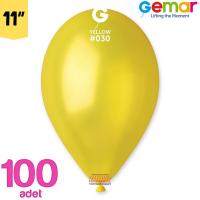 Metalik Balon Sarı Renk Gemar