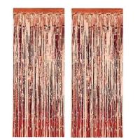 Metalize Arka Fon Kapı Süsü Rose Gold