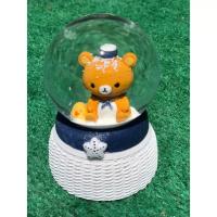 Müzikli Işıklı Motorlu Ayıcık Kar Küresi Büyük Boy