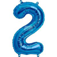 Rakam Folyo Balon 2 Mavi 16 "