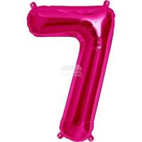 Rakam Folyo Balon 7 Pembe 16 "