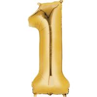 Rakam Folyo Balon Gold Renk Orta Boy