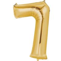 Rakam Folyo Balon Gold Renk Orta Boy