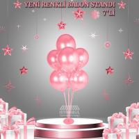 Renkli Balon Standı Pembe