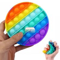 Renkli Gökkuşağı Push Pop İt Bubble Oyunu