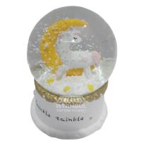 Renkli Unicorn Model Sulu Kar Küresi
