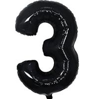 Siyah Renk Folyo Balon 34 İnc