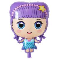 Taçlı Loliş Kız Folyo Balon