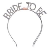 Taşlı Lüks Taç Bride To Be Gümüş