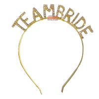 Taşlı Lüks Taç Team Bride Gold