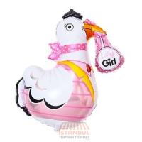 Tavuk Model Folyo Balon Pembe