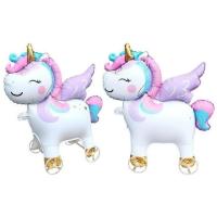 Tekerlekli Unicorn Folyo Balon