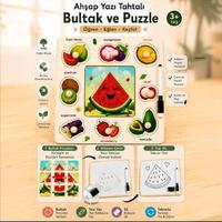 Toptan Ahşap Bul Tak Puzzele Yazı Tahtalı 6 Model Karışık