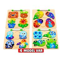 Toptan Ahşap Bul Tak Puzzle ve Yazı Tahtası Karışık Model