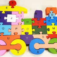 Toptan Ahşap Tren Puzzle