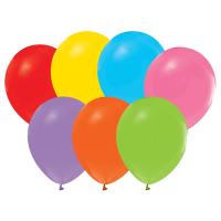 Toptan Düz Karışık Renk Balon 100 Ad.