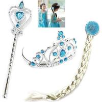 Toptan Elsa Taç Asa Saç 3'lü set