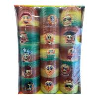 Toptan Emoji Stres Yayı Renkli 6 cm